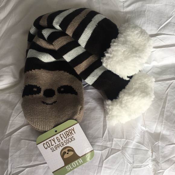 Fuzzy Sloth Sock Bundle - Picture 2 of 7